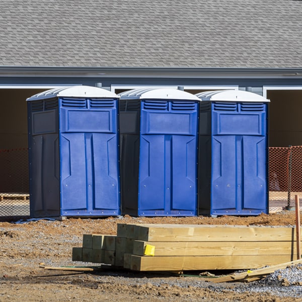 what is the expected delivery and pickup timeframe for the portable toilets in Chouteau IL